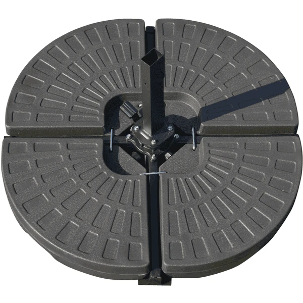 Outsunny Sonnenschirmständer 4-teilig Befüllbar Kaffee 3 Outsunny Sonnenschirmständer 4-teilig Befüllbar Kaffee