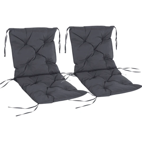 Outsunny Stuhlauflage Als 2er-Set Grau 3 Outsunny Stuhlauflage Als 2er-Set Grau