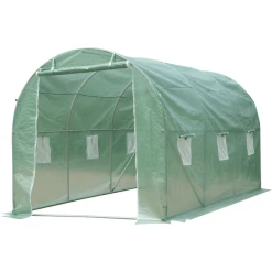 Outsunny Tomatenhaus Mit Fenster Grün