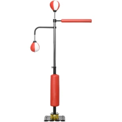 SPORTNOW Boxsack Mit 2 Speedbällen Schwarz, Rot