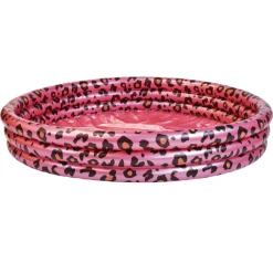 Swim Essentials Aufblasbarer Pool Panther Print Rosa Gold Ø 150 Cm