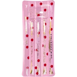 Swim Essentials Luxus-Wasserbett Rosa Mit Tupfen